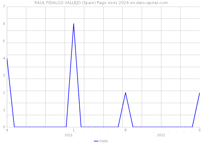 RAUL FIDALGO VALLEJO (Spain) Page visits 2024 