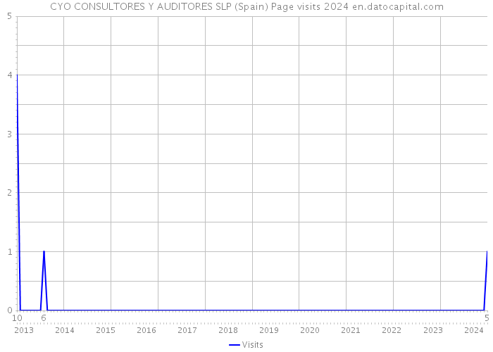 CYO CONSULTORES Y AUDITORES SLP (Spain) Page visits 2024 