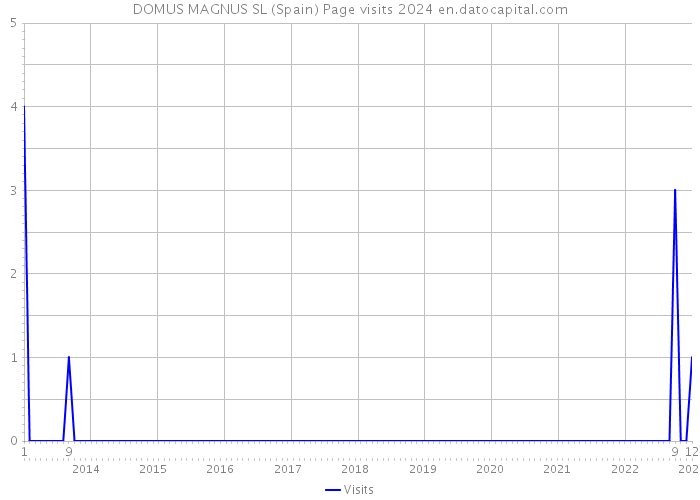 DOMUS MAGNUS SL (Spain) Page visits 2024 