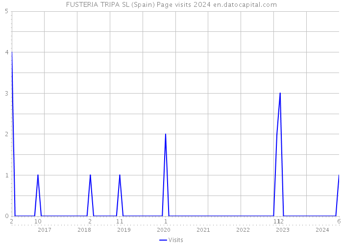 FUSTERIA TRIPA SL (Spain) Page visits 2024 