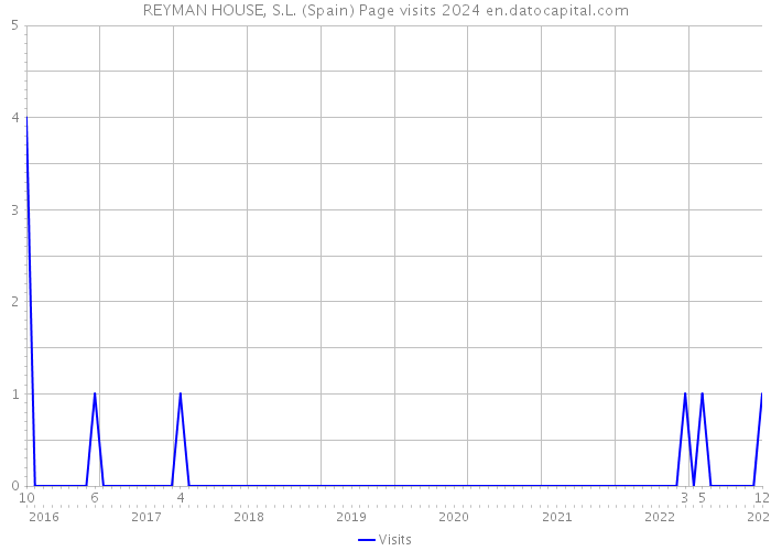 REYMAN HOUSE, S.L. (Spain) Page visits 2024 