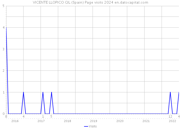 VICENTE LLOPICO GIL (Spain) Page visits 2024 