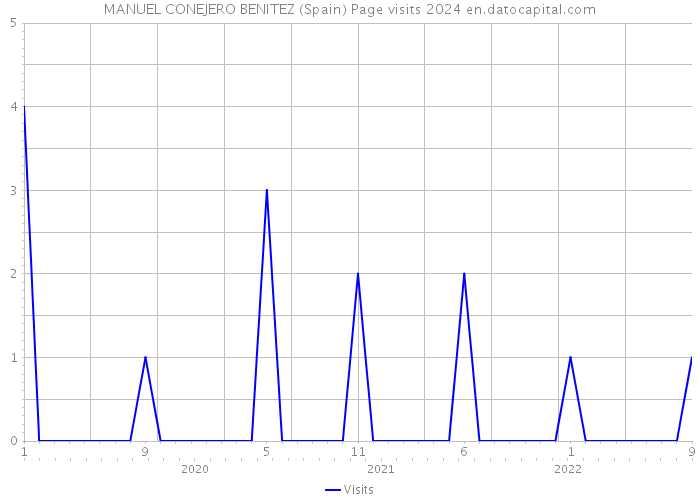 MANUEL CONEJERO BENITEZ (Spain) Page visits 2024 