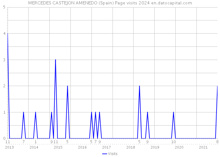 MERCEDES CASTEJON AMENEDO (Spain) Page visits 2024 