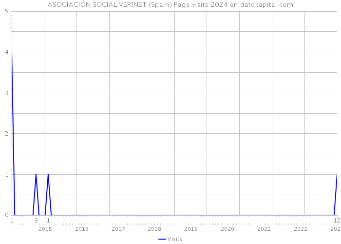 ASOCIACIÓN SOCIAL VERINET (Spain) Page visits 2024 