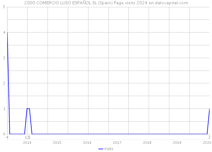 2000 COMERCIO LUSO ESPAÑOL SL (Spain) Page visits 2024 