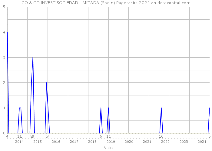 GO & CO INVEST SOCIEDAD LIMITADA (Spain) Page visits 2024 