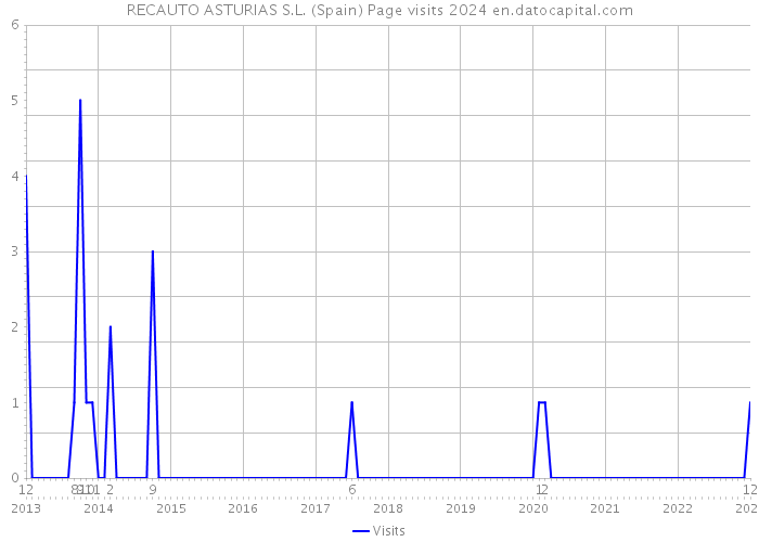 RECAUTO ASTURIAS S.L. (Spain) Page visits 2024 