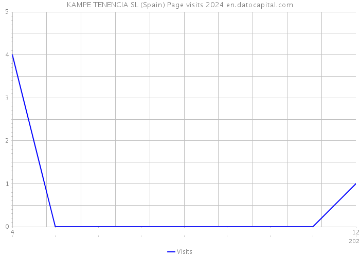 KAMPE TENENCIA SL (Spain) Page visits 2024 
