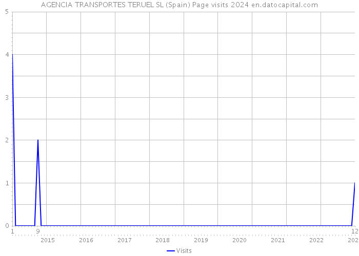 AGENCIA TRANSPORTES TERUEL SL (Spain) Page visits 2024 