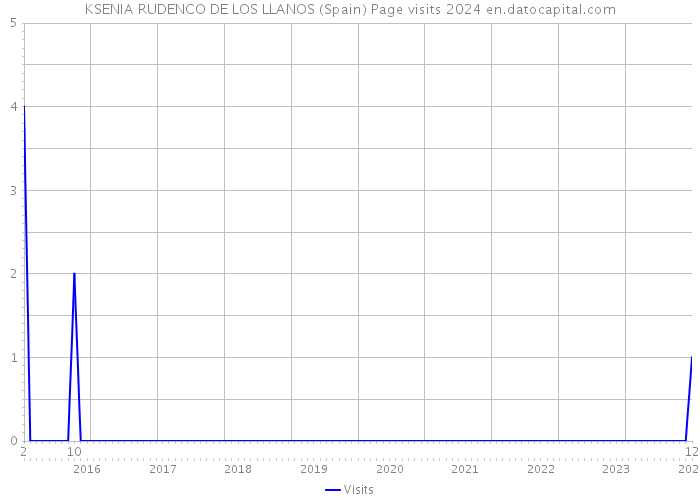 KSENIA RUDENCO DE LOS LLANOS (Spain) Page visits 2024 