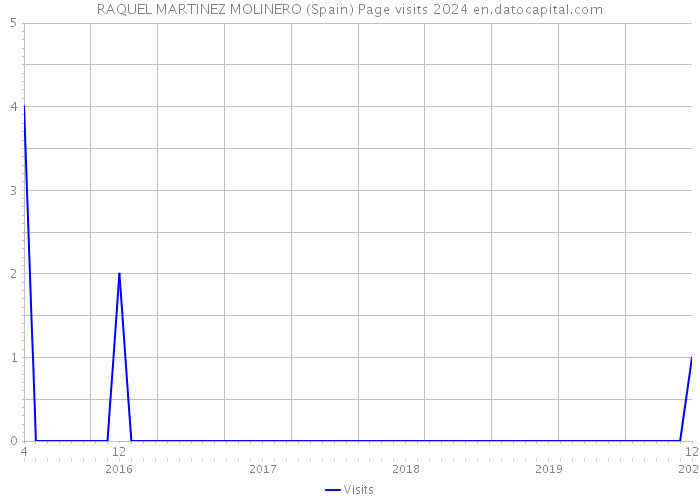 RAQUEL MARTINEZ MOLINERO (Spain) Page visits 2024 