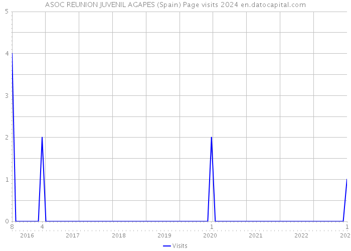 ASOC REUNION JUVENIL AGAPES (Spain) Page visits 2024 