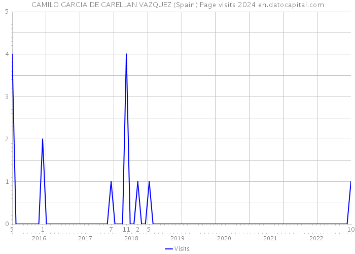 CAMILO GARCIA DE CARELLAN VAZQUEZ (Spain) Page visits 2024 
