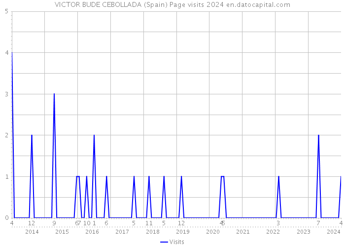 VICTOR BUDE CEBOLLADA (Spain) Page visits 2024 