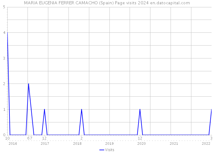 MARIA EUGENIA FERRER CAMACHO (Spain) Page visits 2024 