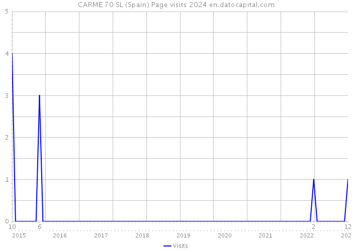 CARME 70 SL (Spain) Page visits 2024 