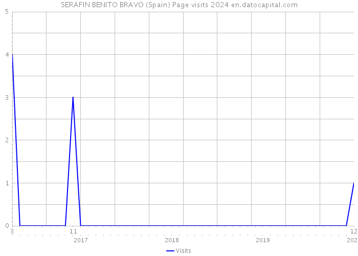 SERAFIN BENITO BRAVO (Spain) Page visits 2024 