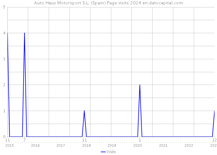 Auto Haus Motorsport S.L. (Spain) Page visits 2024 