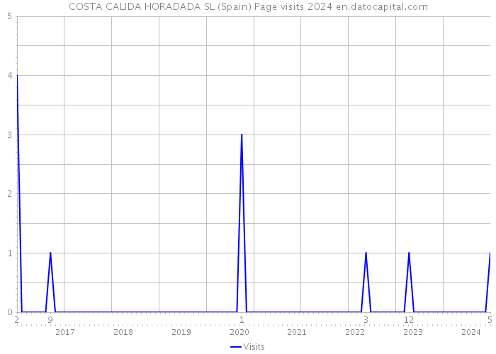 COSTA CALIDA HORADADA SL (Spain) Page visits 2024 
