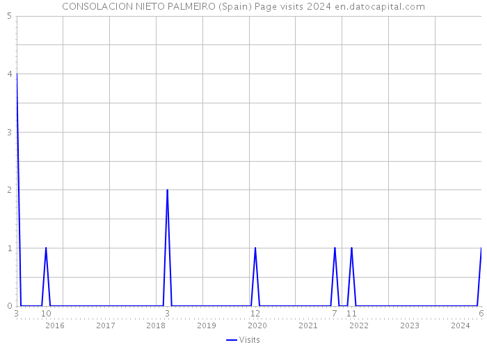CONSOLACION NIETO PALMEIRO (Spain) Page visits 2024 