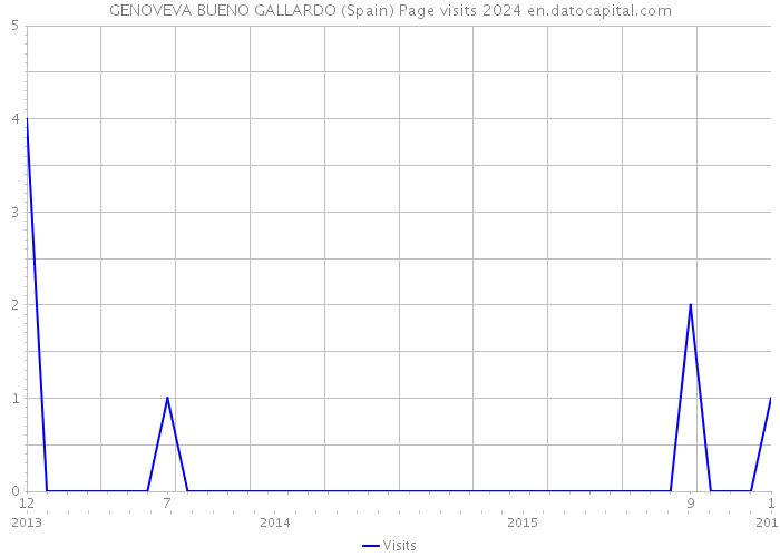 GENOVEVA BUENO GALLARDO (Spain) Page visits 2024 