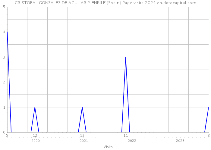 CRISTOBAL GONZALEZ DE AGUILAR Y ENRILE (Spain) Page visits 2024 