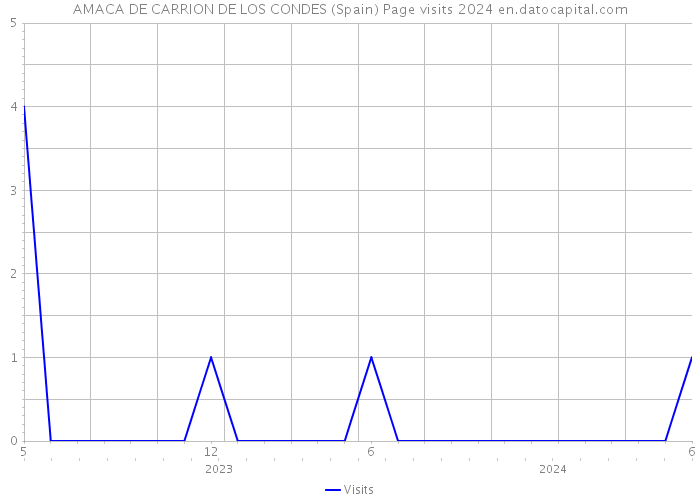 AMACA DE CARRION DE LOS CONDES (Spain) Page visits 2024 