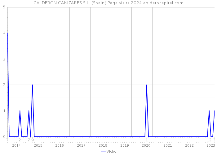 CALDERON CANIZARES S.L. (Spain) Page visits 2024 