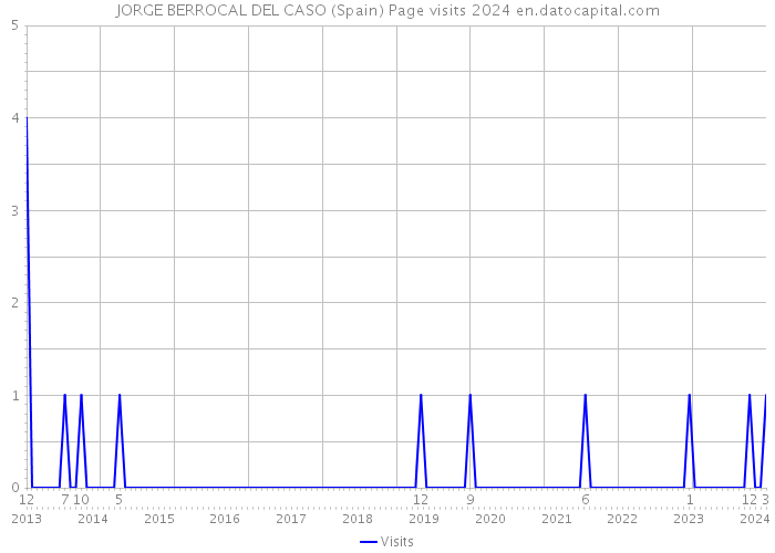 JORGE BERROCAL DEL CASO (Spain) Page visits 2024 