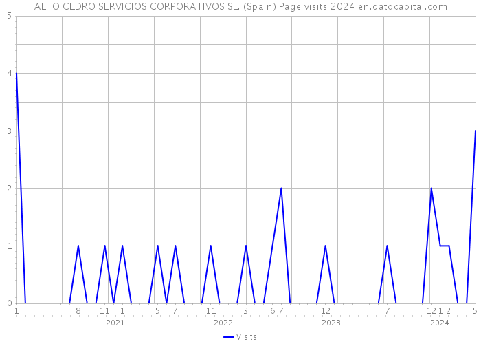 ALTO CEDRO SERVICIOS CORPORATIVOS SL. (Spain) Page visits 2024 