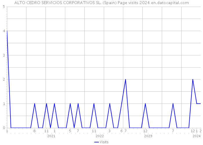ALTO CEDRO SERVICIOS CORPORATIVOS SL. (Spain) Page visits 2024 