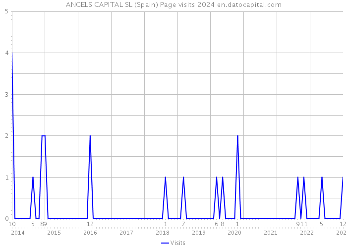 ANGELS CAPITAL SL (Spain) Page visits 2024 