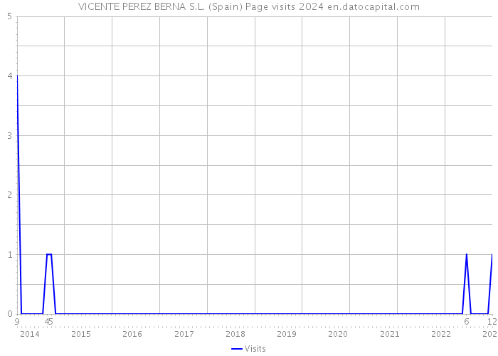 VICENTE PEREZ BERNA S.L. (Spain) Page visits 2024 