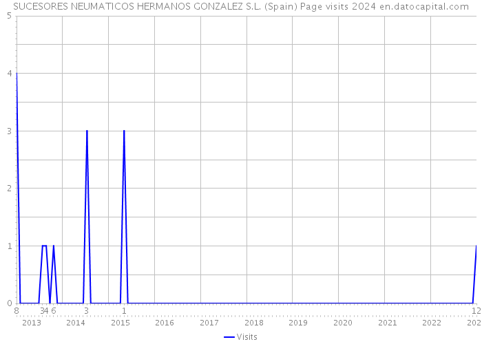 SUCESORES NEUMATICOS HERMANOS GONZALEZ S.L. (Spain) Page visits 2024 