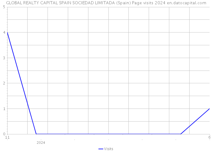 GLOBAL REALTY CAPITAL SPAIN SOCIEDAD LIMITADA (Spain) Page visits 2024 