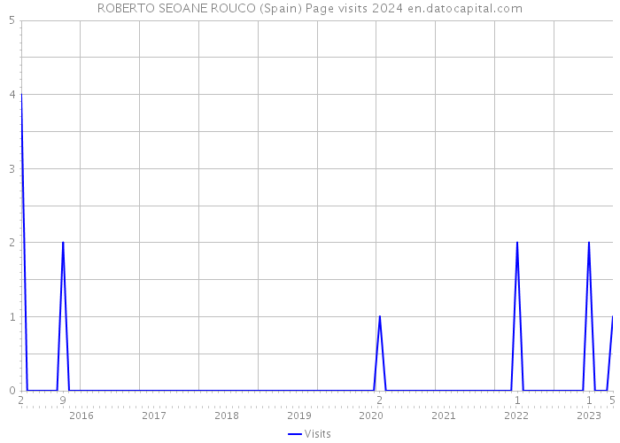 ROBERTO SEOANE ROUCO (Spain) Page visits 2024 