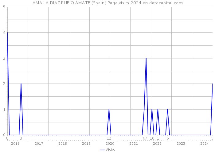 AMALIA DIAZ RUBIO AMATE (Spain) Page visits 2024 