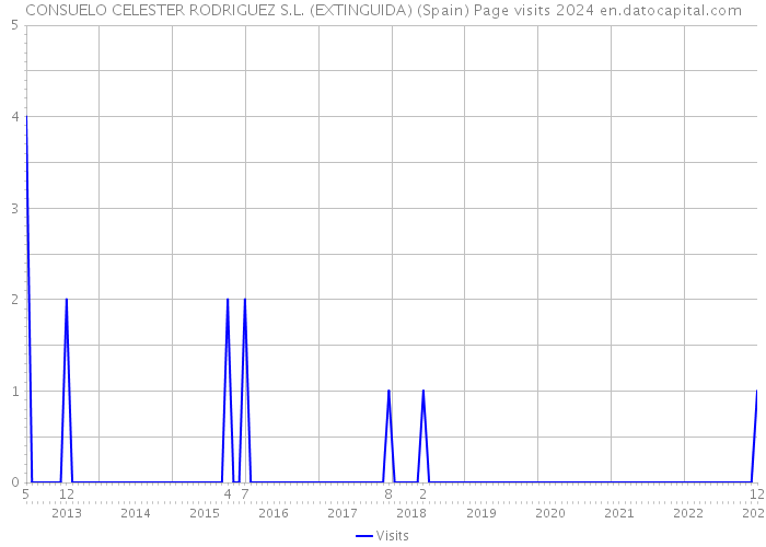 CONSUELO CELESTER RODRIGUEZ S.L. (EXTINGUIDA) (Spain) Page visits 2024 