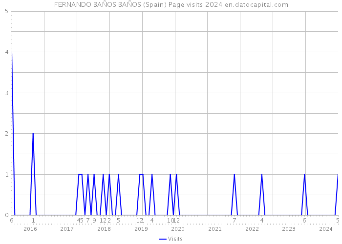 FERNANDO BAÑOS BAÑOS (Spain) Page visits 2024 