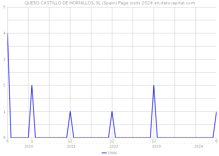 QUESO CASTILLO DE HORNILLOS, SL (Spain) Page visits 2024 