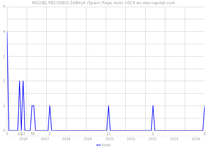 MIGUEL RECONDO ZABALA (Spain) Page visits 2024 