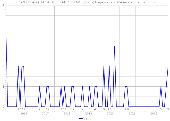 PEDRO OLALQUIAGA DEL PRADO TELMO (Spain) Page visits 2024 
