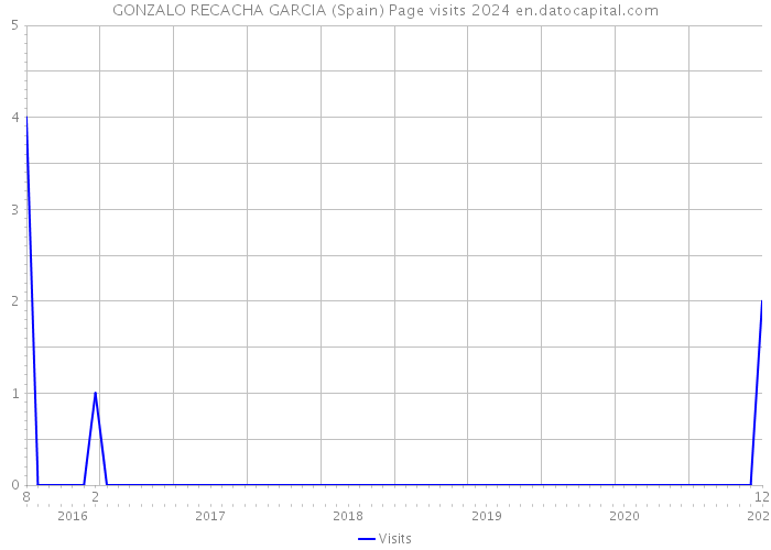GONZALO RECACHA GARCIA (Spain) Page visits 2024 