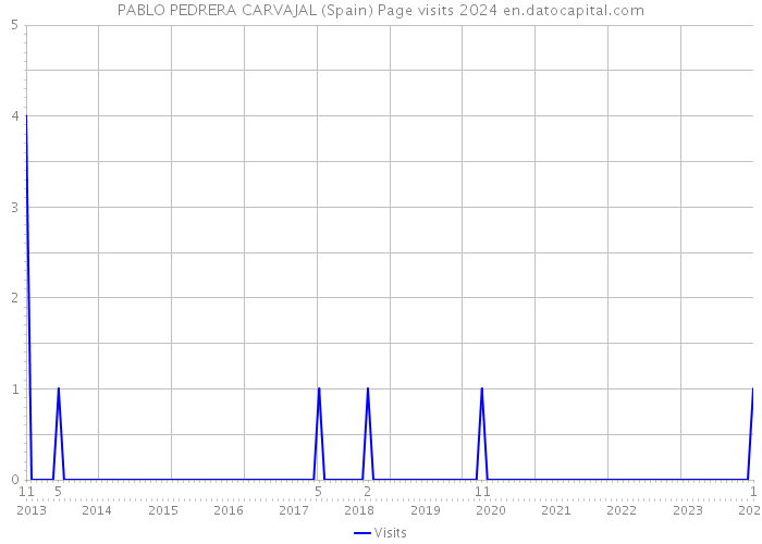 PABLO PEDRERA CARVAJAL (Spain) Page visits 2024 