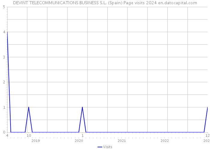 DEVINT TELECOMMUNICATIONS BUSINESS S.L. (Spain) Page visits 2024 
