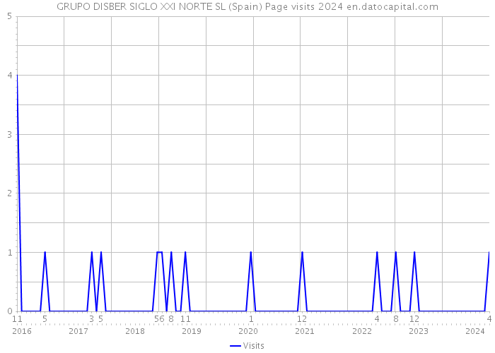 GRUPO DISBER SIGLO XXI NORTE SL (Spain) Page visits 2024 
