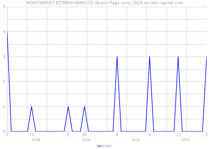 MONTSERRAT ESTEBAN MARCOS (Spain) Page visits 2024 