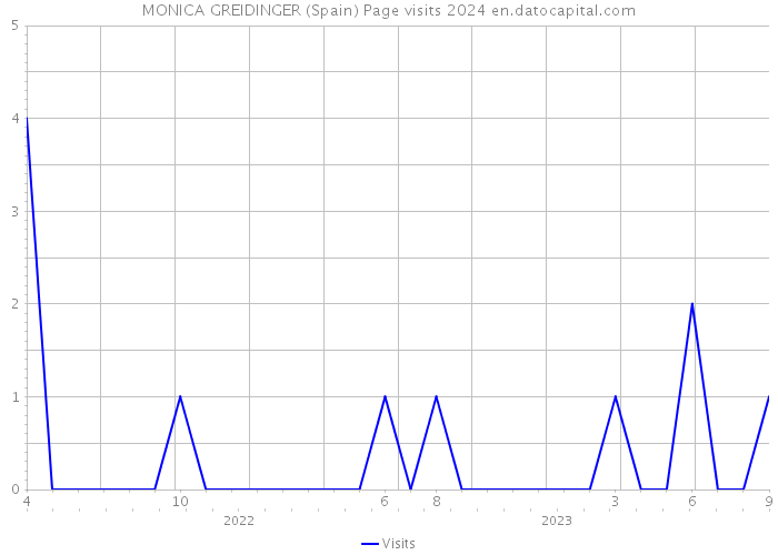 MONICA GREIDINGER (Spain) Page visits 2024 
