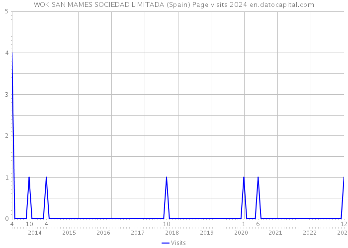 WOK SAN MAMES SOCIEDAD LIMITADA (Spain) Page visits 2024 